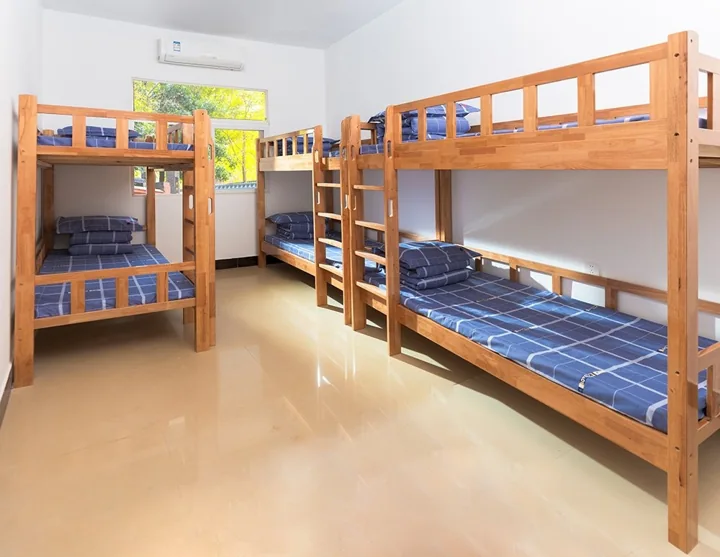 Student accommodation shown by the Shaolin Wudang programme.